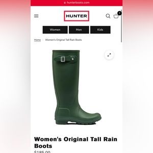 Hunter Women's Original Tall Rain Boots